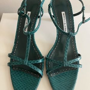 Gorgeous Manolo Blahnik Raquí Sandal 50mm 41EU/11B